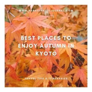 Best Places to Enjoy Autumn in Kyoto